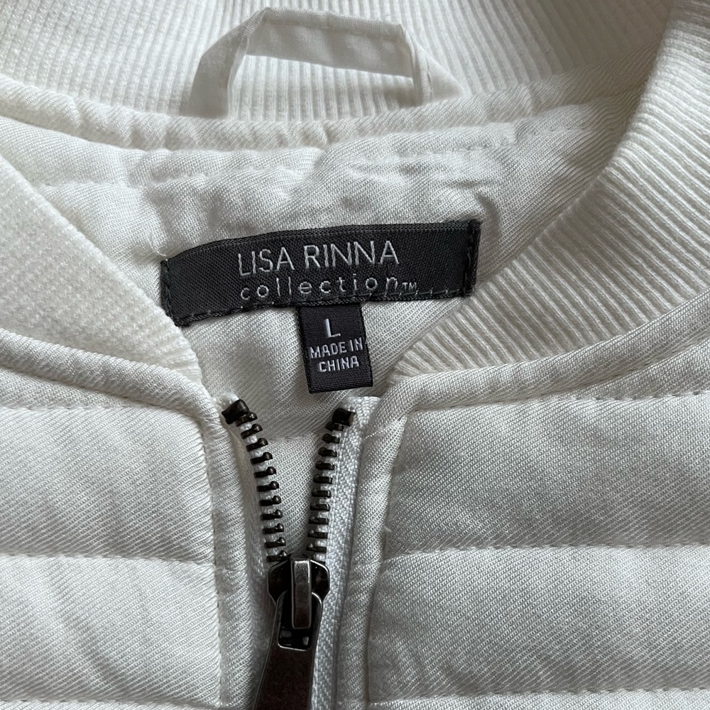 Lisa Rinna Collection Zip front Bomber jacket - Picture 4 of 7